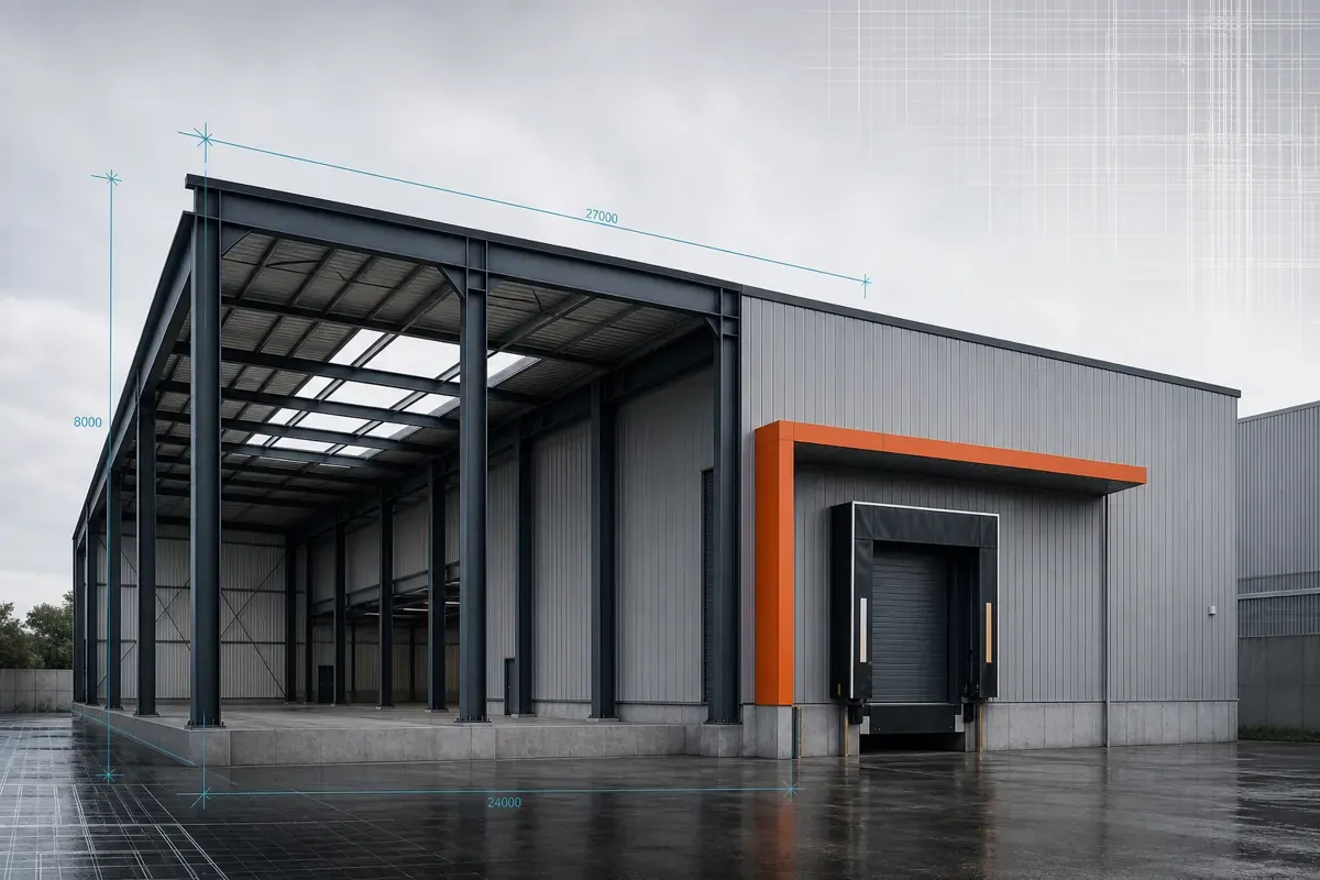 Bâtiment industriel métallique : prix et conception