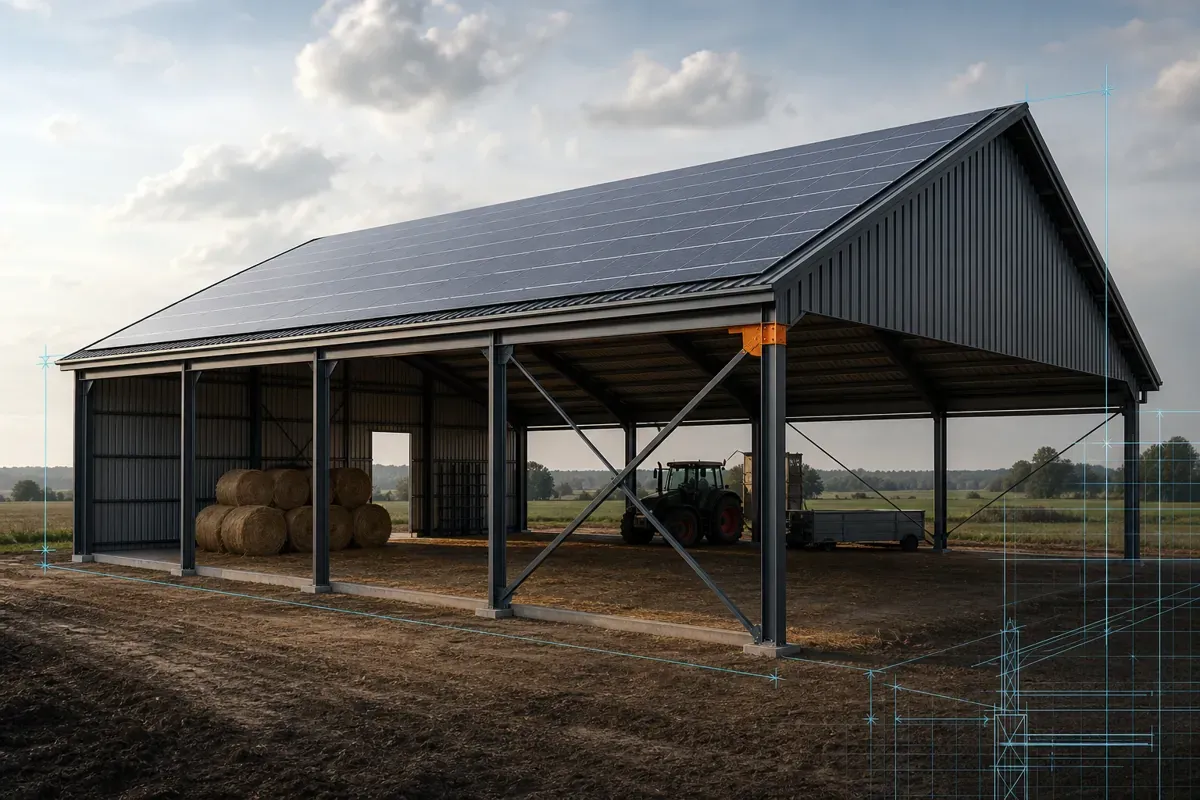 Hangar agricole photovoltaïque : principe et points de vigilance